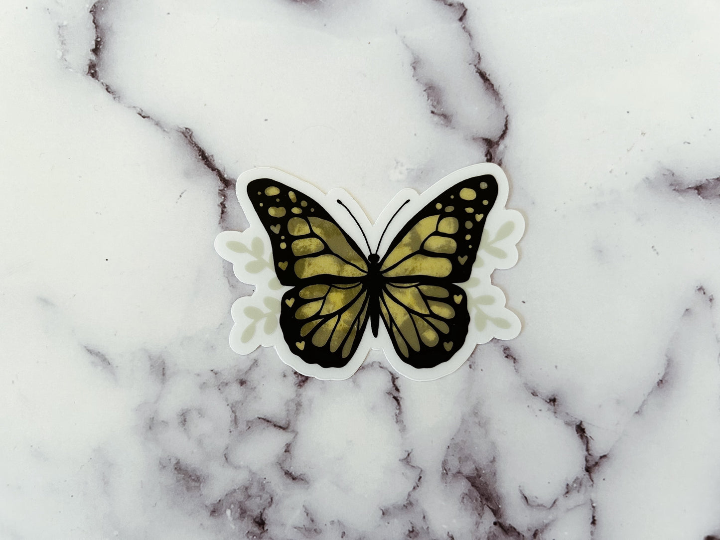 Greenery Butterfly Sticker