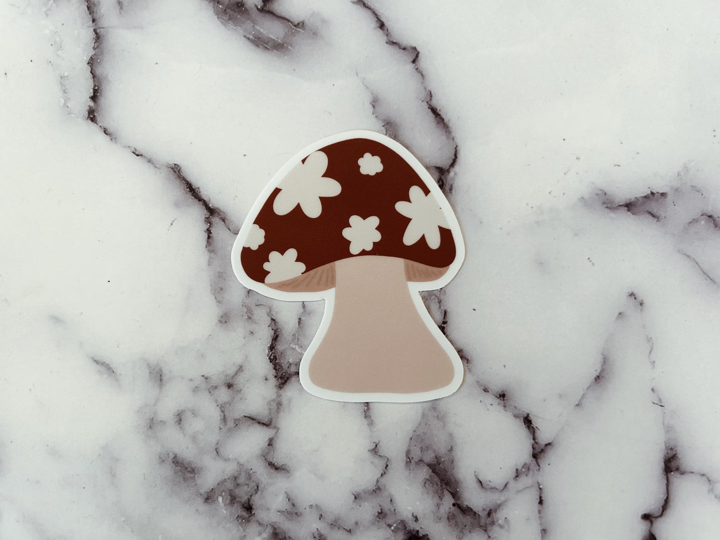 Floral Mushroom Sticker