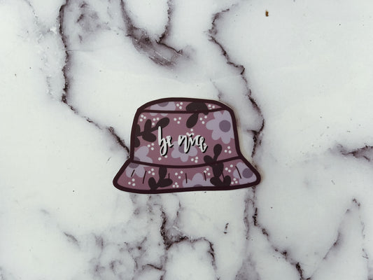 Be Nice Floral Bucket Hat