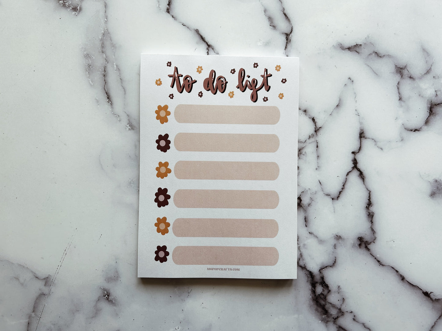 Floral To Do List Notepad