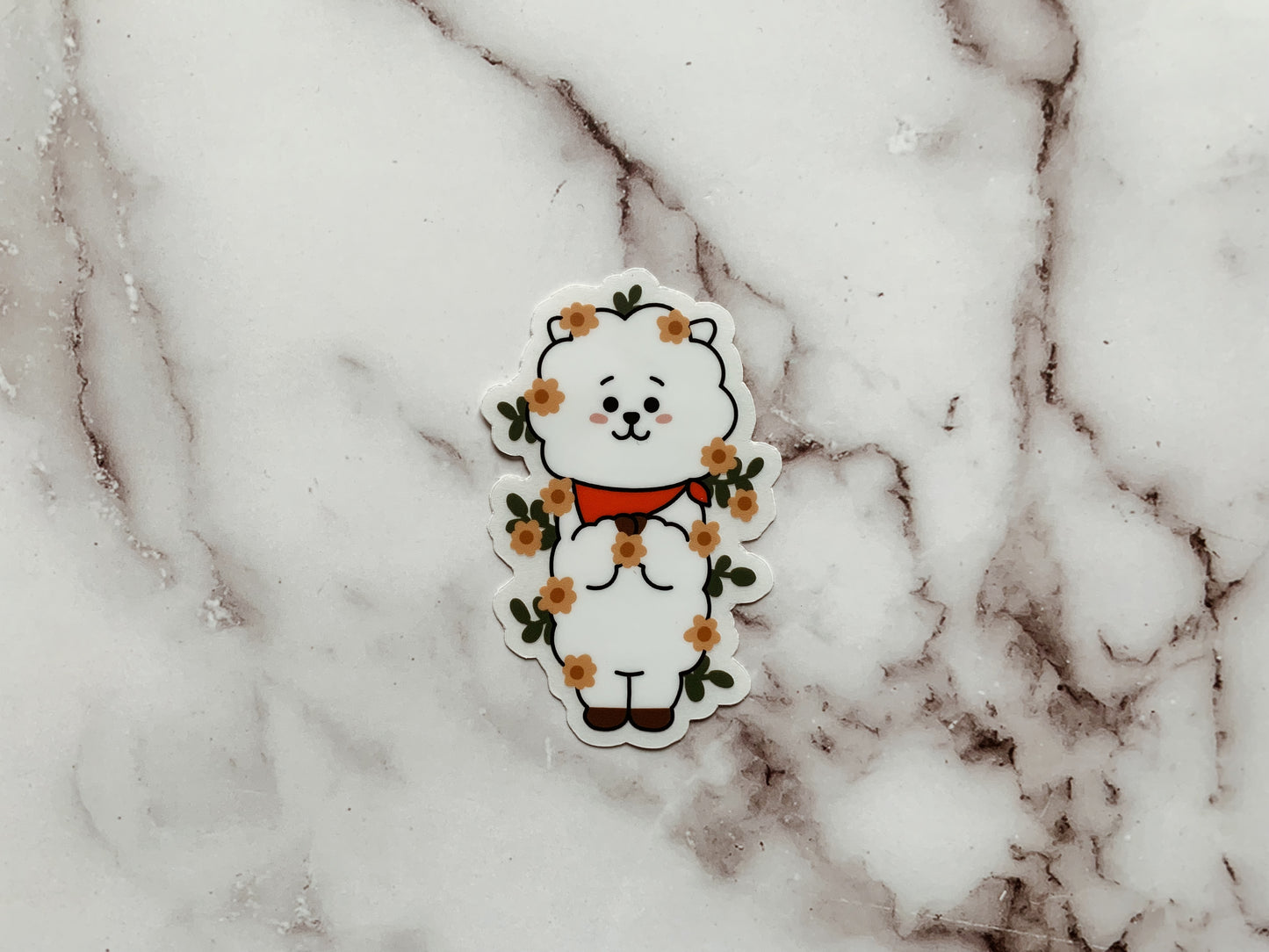 Floral BT21 Individual Character Stickers