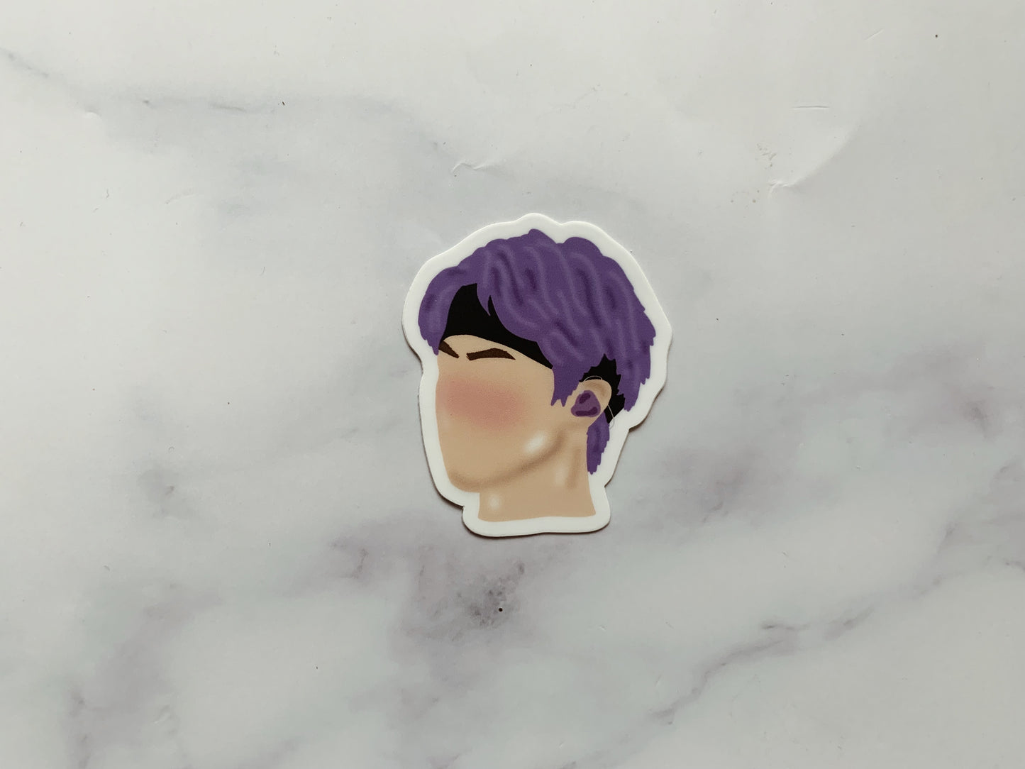 Purple Seokjin Faceless Sticker